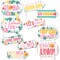Big Dot of Happiness Funny Hawaiian Luau Photo Booth Props Kit, Tropical Floral Decor, Island-Themed Birthday Supplies - 10 Count Selfie Prop Sticks